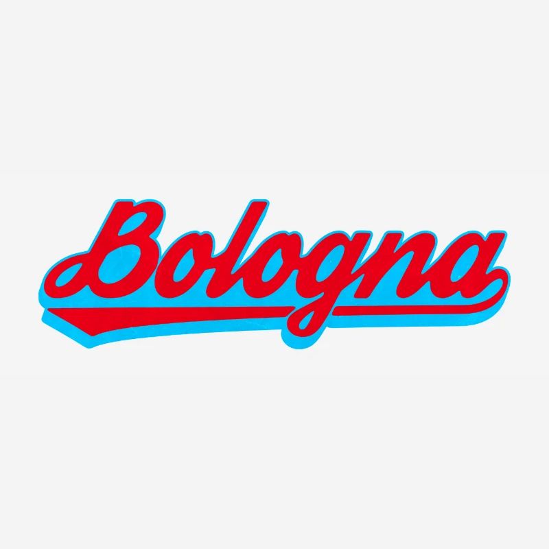 Bologna Neon Script Logo