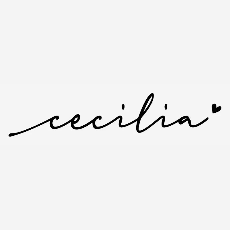 Cecilia Cursive Name