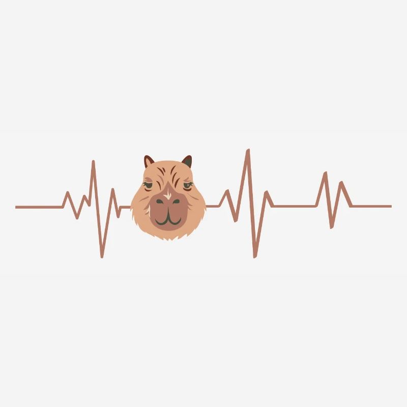 Capybara Heartbeat - Gift Idea
