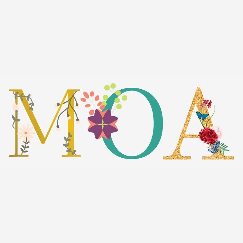 MOA Name Decorated with Flowers