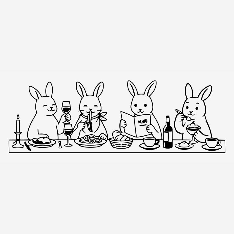 Dining Rabbits