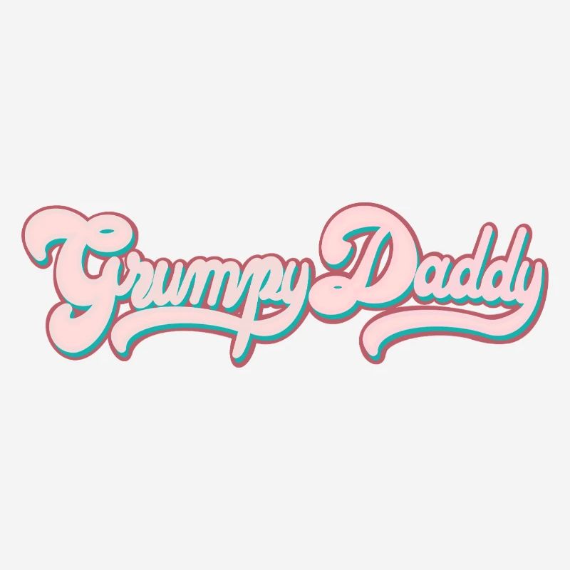 Grumpy Daddy Retro Script - Farbe "Sports Bra"