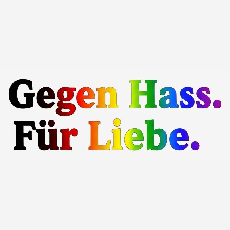 Against hate, for love – rainbow