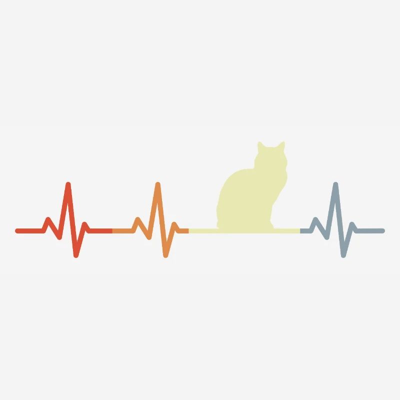 Gradient de battement de cœur de chat