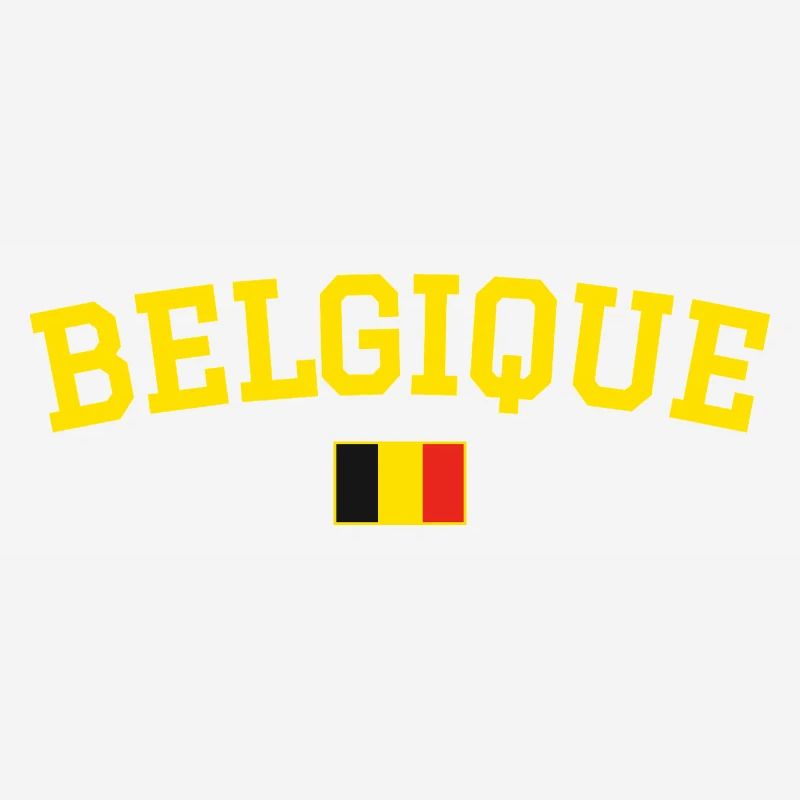 Drapeau belge design jaune