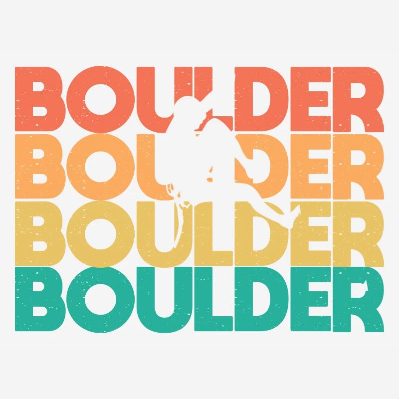 Retro Boulder Vintage Boulderer Climber