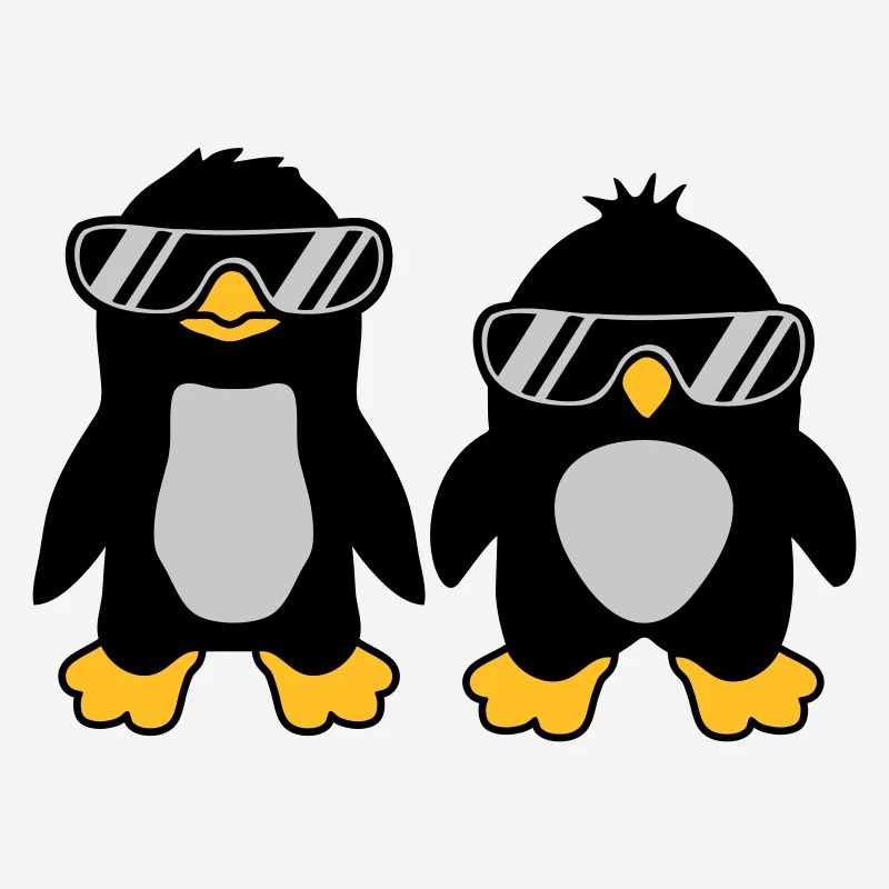 2 Sunglasses Penguin Friends