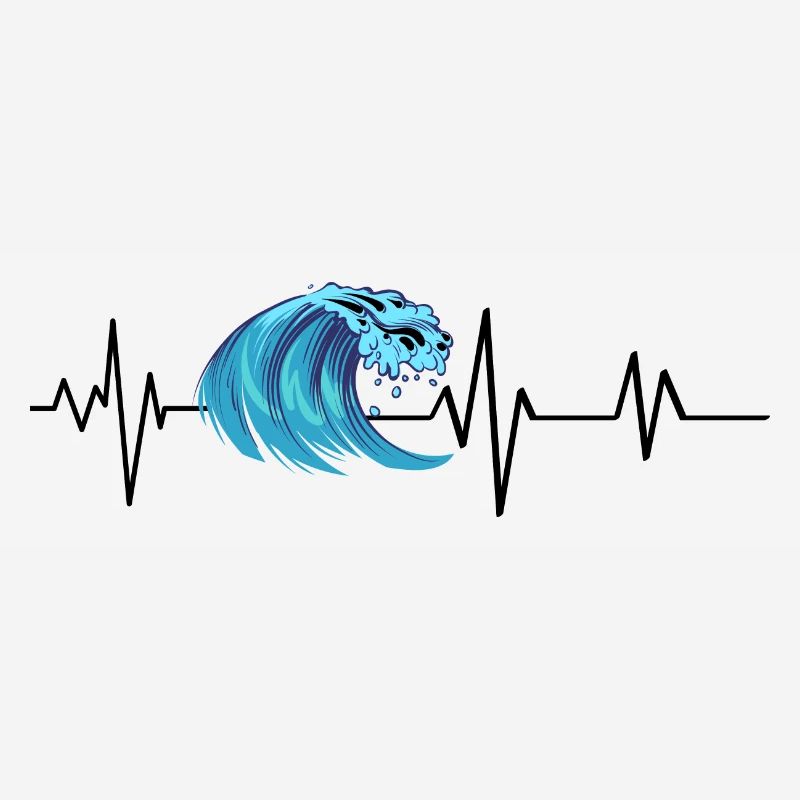 Heartbeat Ocean Wave