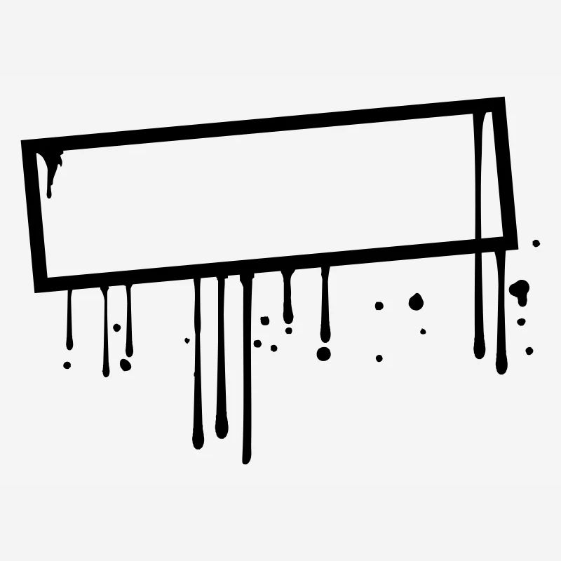cool frame sign graffiti stamp drop border