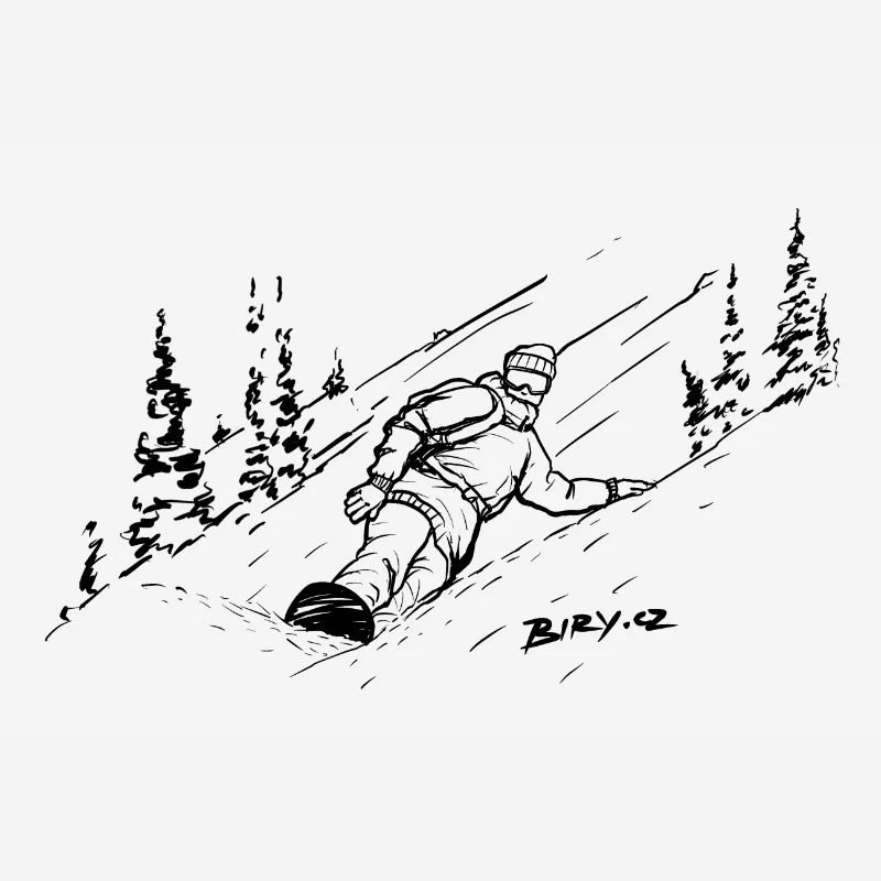 Conception de Snowboarder Freeride