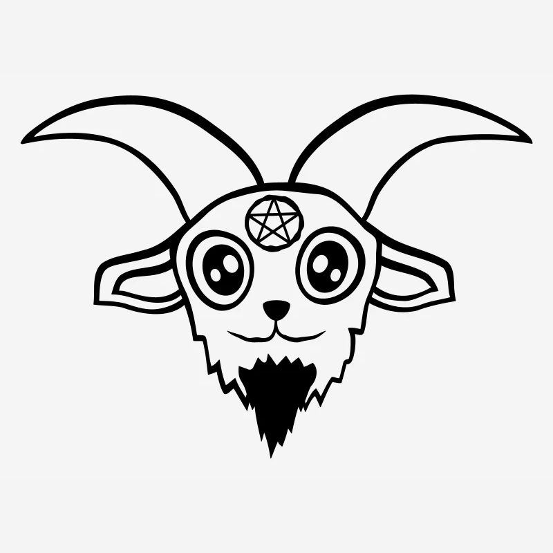Pentagram Devil Goat
