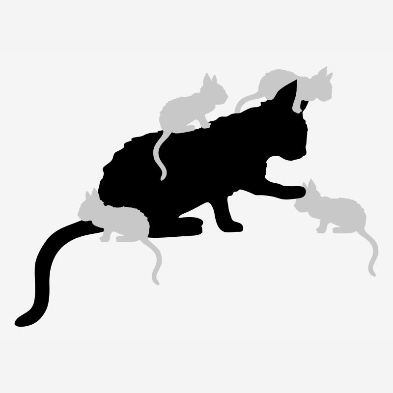 Beaucoup de chatons Mama Cat