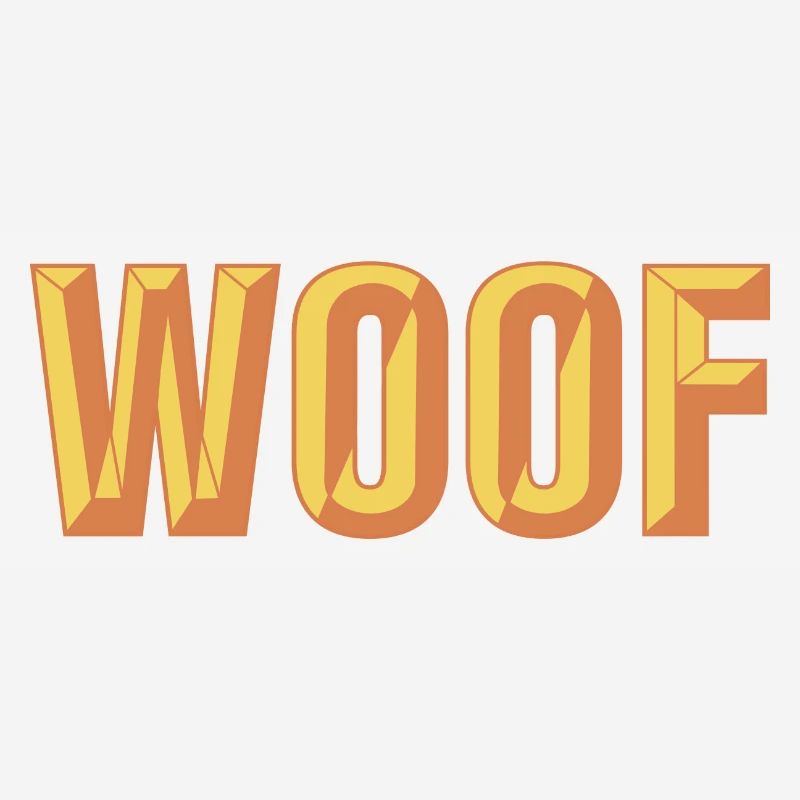 Conception de texte biseauté Woof