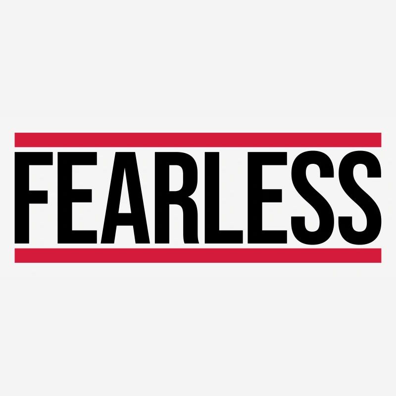 fearless Text Quote Design