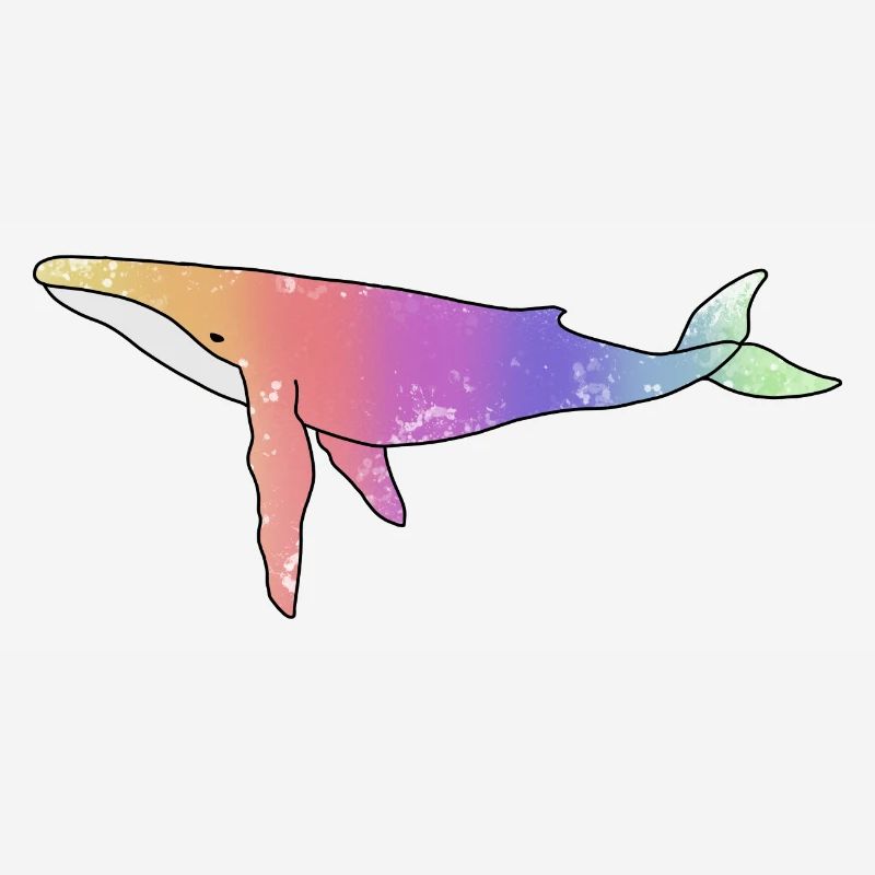 Wal Regenbogen Version
