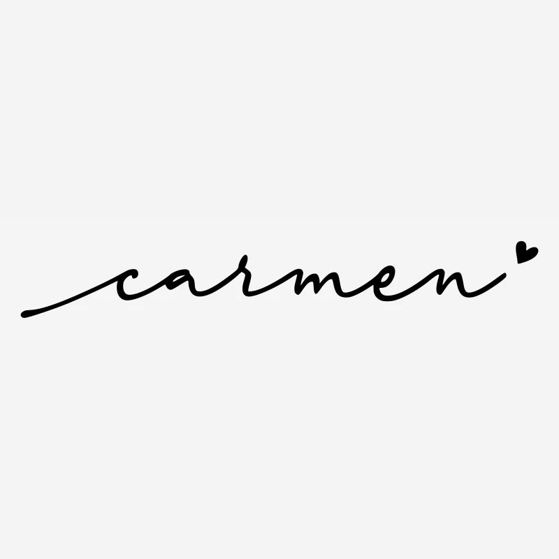 Carmen Cursive Name