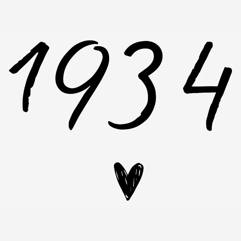 1934 coeur anniversaire