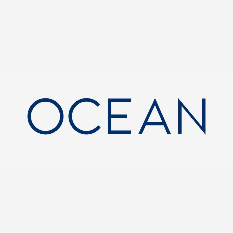 Logo de conception de lettrage de l’océan Mer