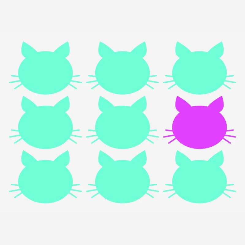 9 Cats Pattern Difference pour être différent
