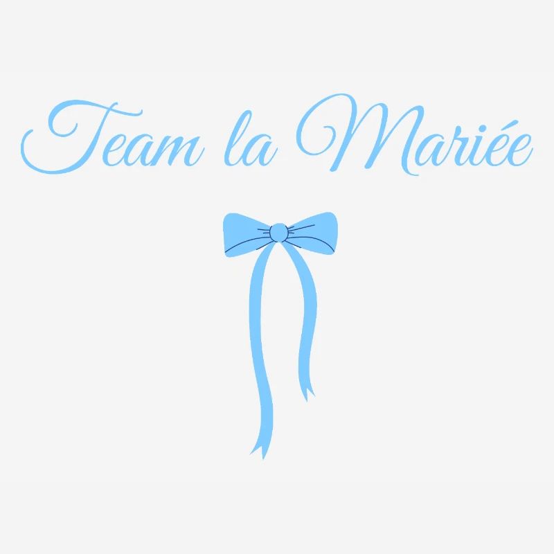 Team The Bride Blue Bow