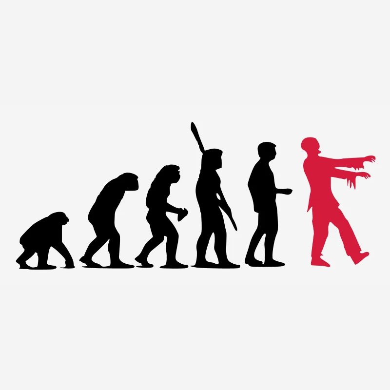 Évolution de zombi (deux couleurs)