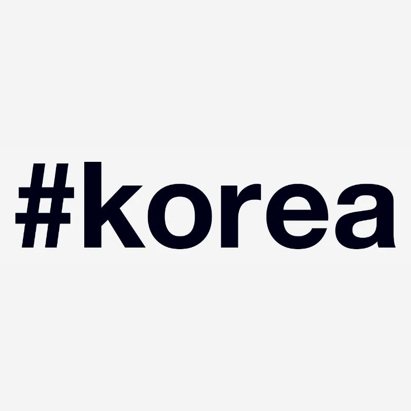 CORÉE Hashtag
