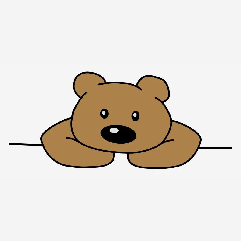 Mignon mignon mignon ours triste ours brun