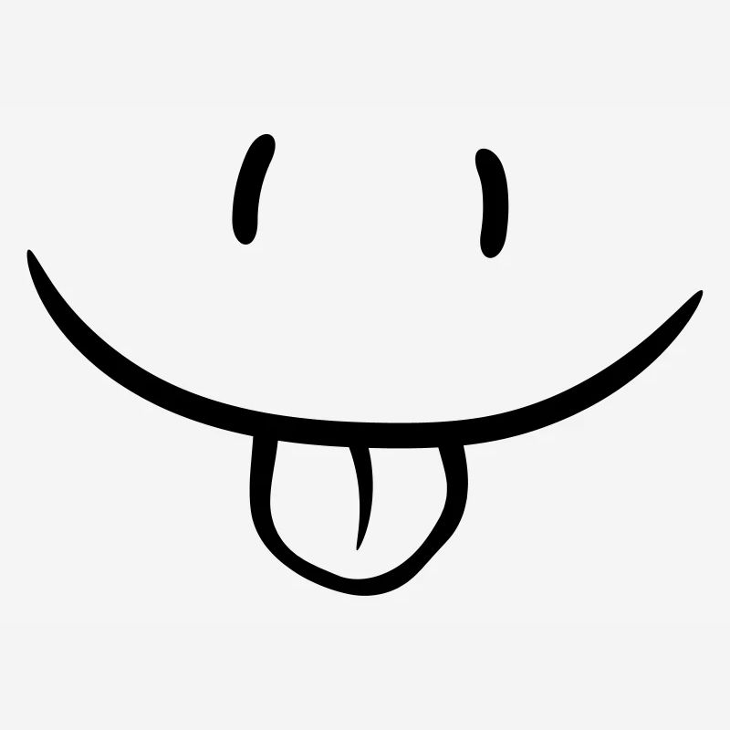 Visage comique méchant