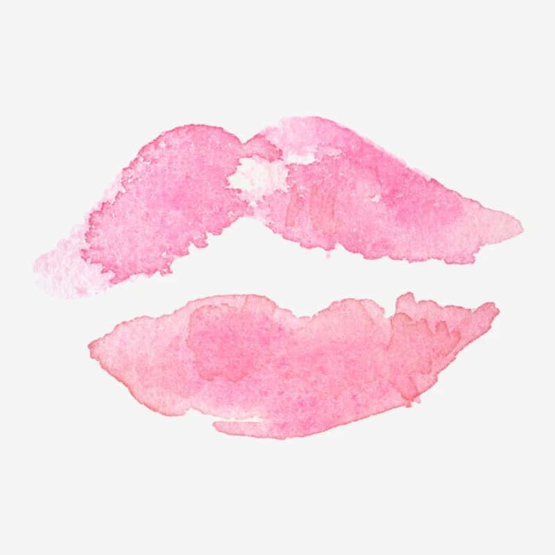Bouche Lèvres Rose Baiser Idée Cadeau