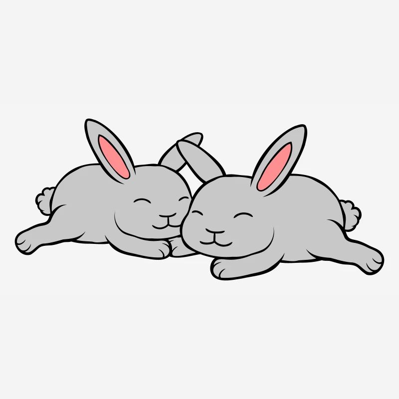 2 lapins amoureux