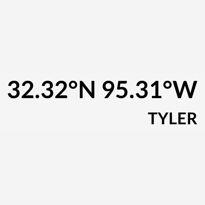 Tyler, Texas, USA Coordinates