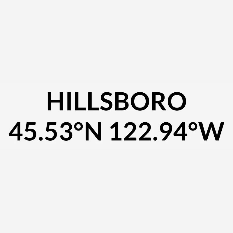 Hillsboro, Oregon, USA Coordinates