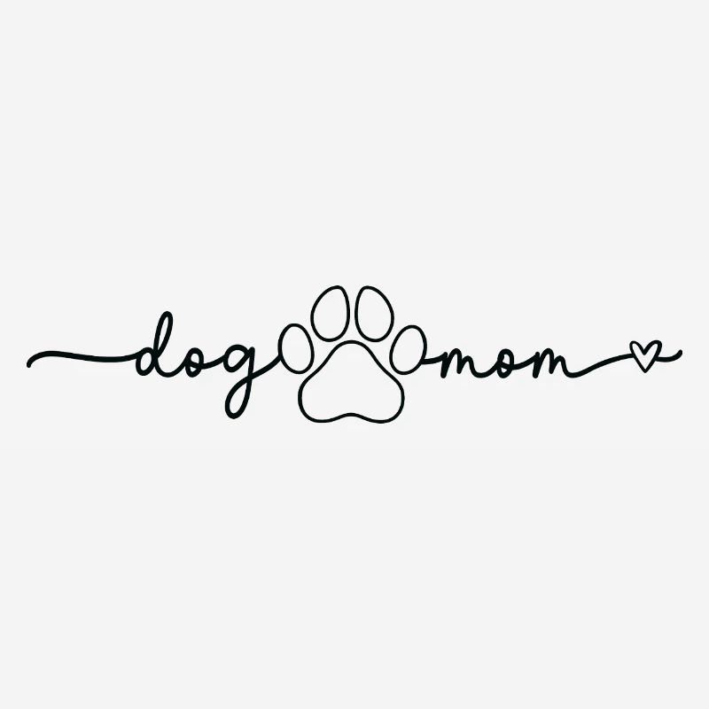 Dog Mom Paws Script Design Mom