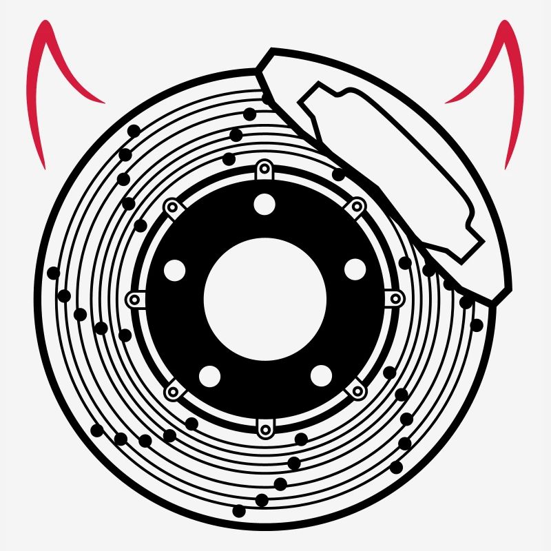 Disque de frein avec des cornes 2farbig