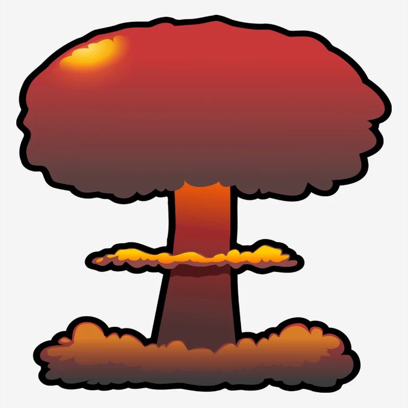 Boom nuage champignon explosion comique