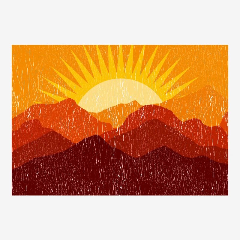 Summer Forest Mountains Sun