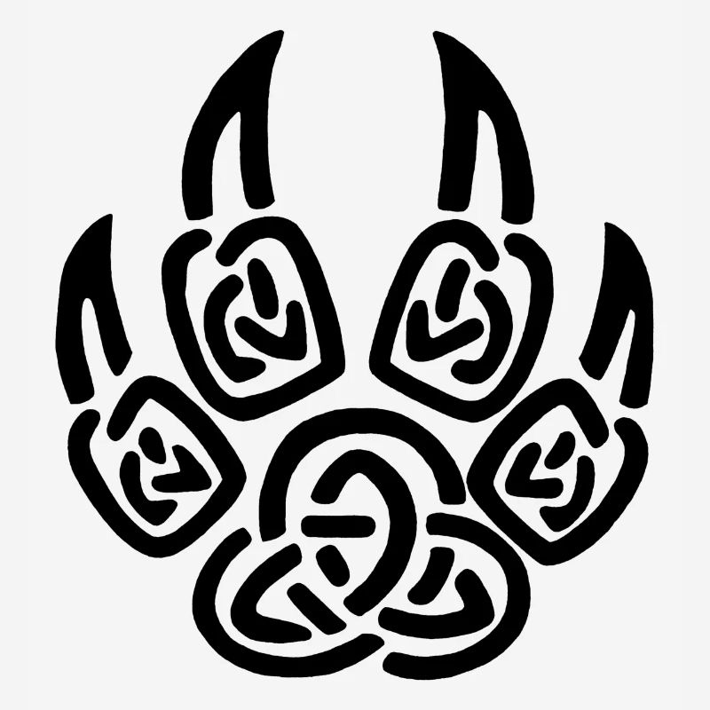 Black viking wolf claws