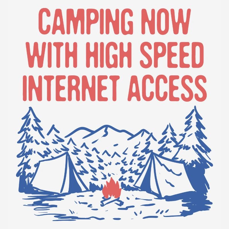 Camping Now With Internet WFH Camper Work From