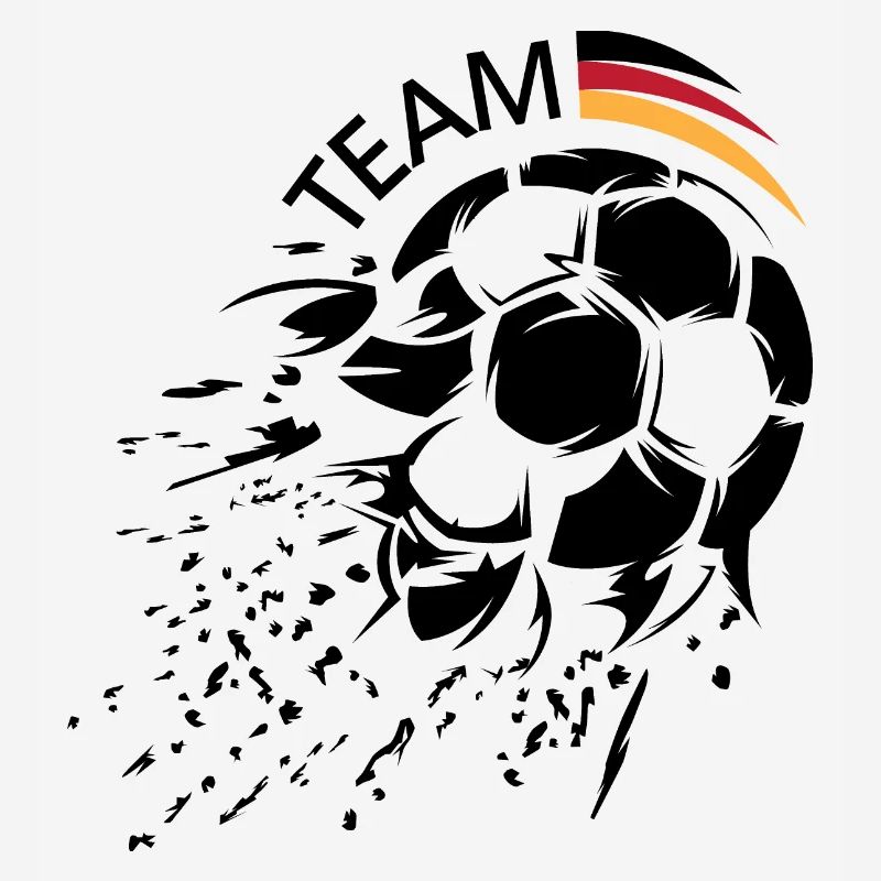 Soccer Team Germany Ball Explosion Logo icon