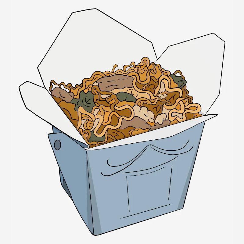 Boîte de nourriture cool à emporter