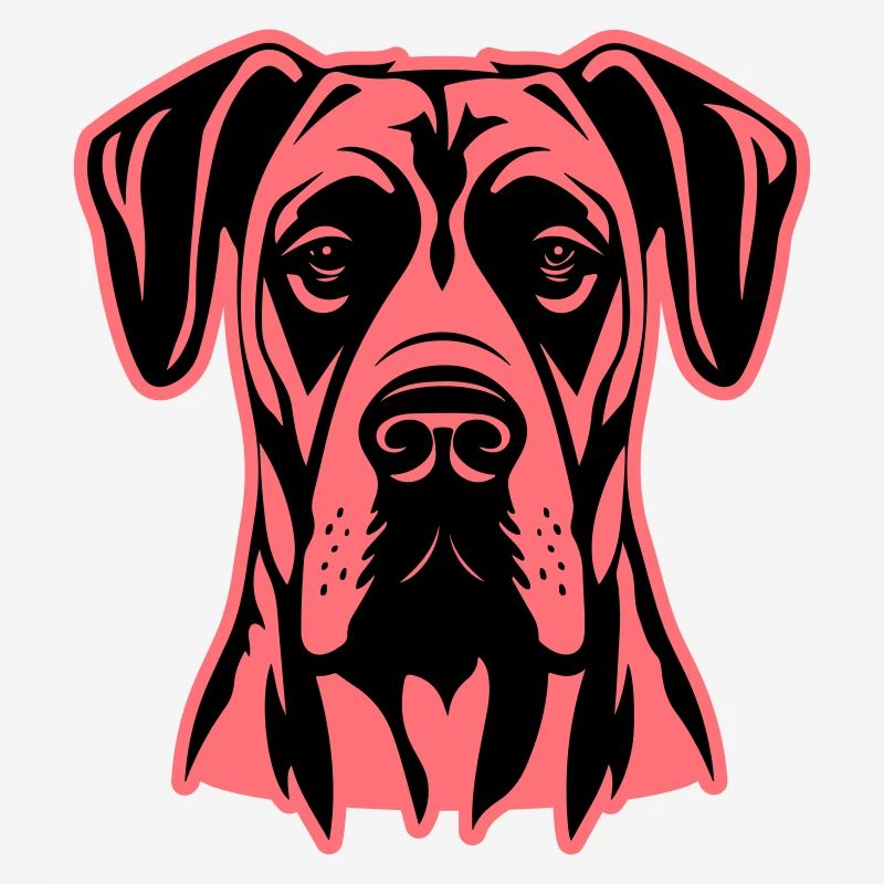 Great Dane Dog Head