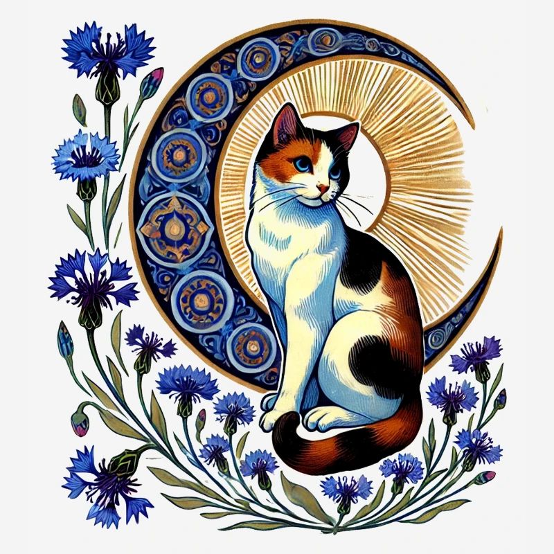 Calico Cat Moon