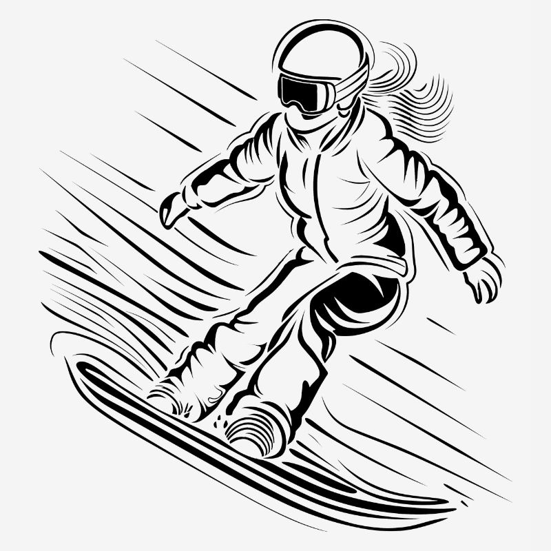 Snowboarder Sketch