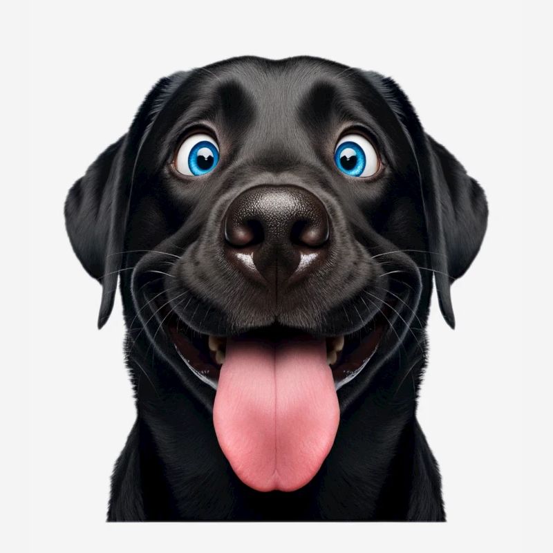 Happy Black Lab