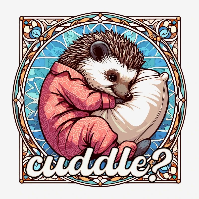 Hedgehog Cuddle Cuddly Pillow Gift
