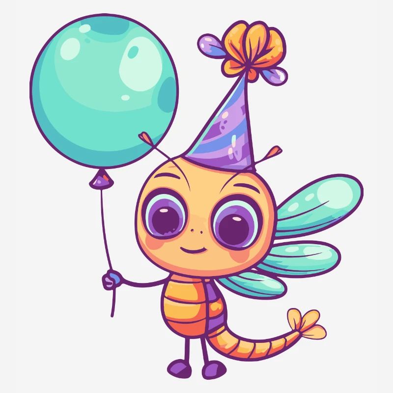Bande dessinée d’anniversaire de libellule