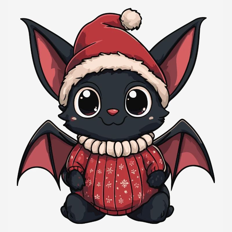 Bande dessinée de Noël chauve-souris