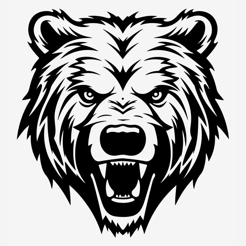 Grizzly Bear Head