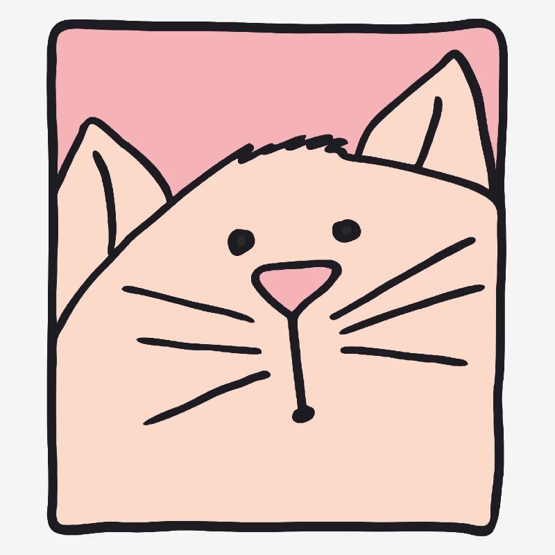 Cat Head Pink