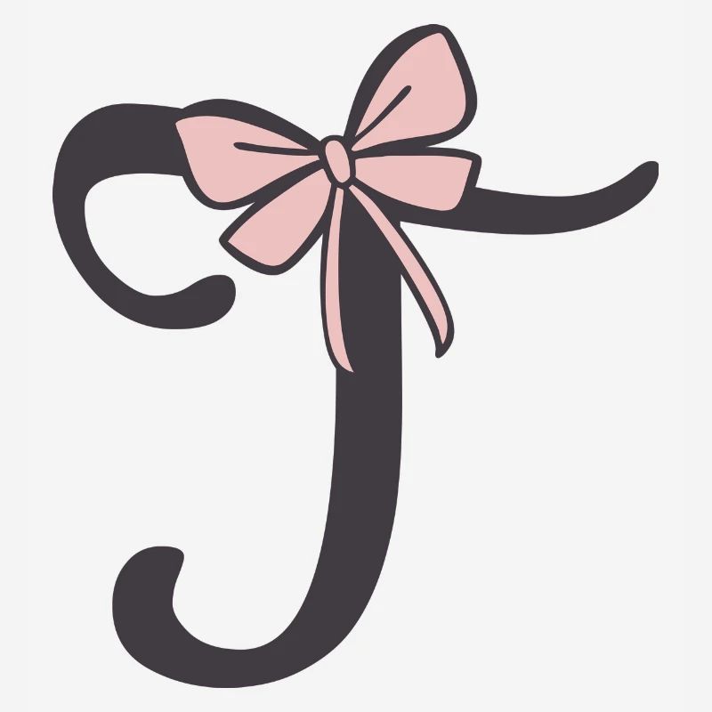 Anfangsbuchstabe T Schleifchen